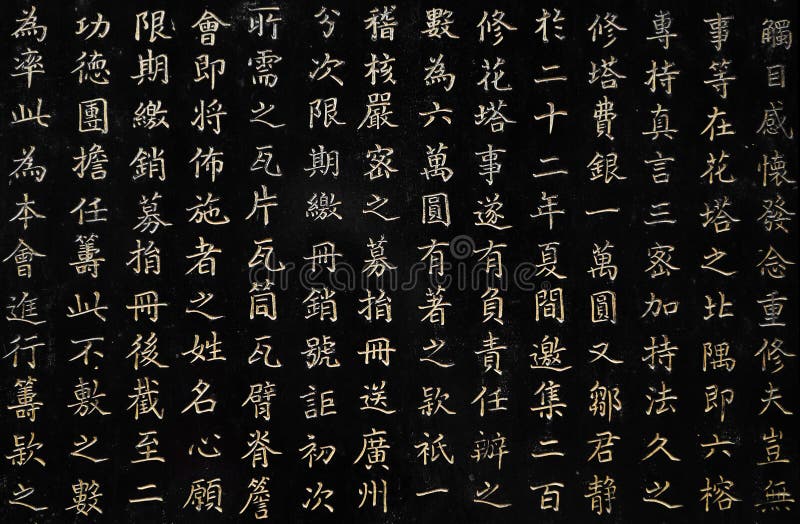 Plan rapproché de caractères chinois photographie stock Plan rapproché de caractères chinois photographie stock