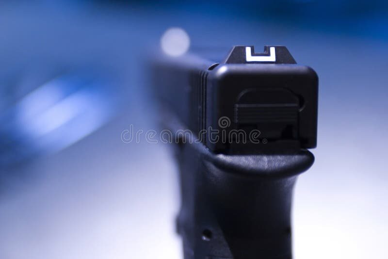 Plan rapproché de pistolet photo libre de droits Plan rapproché de pistolet photo libre de droits