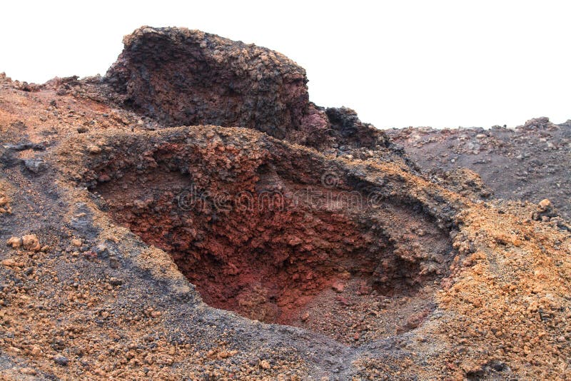 Plan rapproché de vulcano de caisse sur Lanzarote images stock Plan rapproché de vulcano de caisse sur Lanzarote images stock