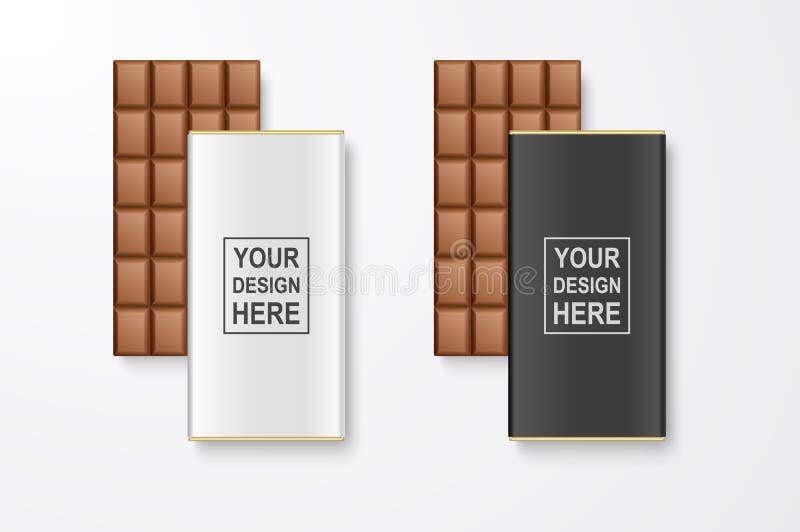 Plan rapproché entier vide blanc du vecteur 3d et noir réaliste d'ensemble de paquet de barre de chocolat d'isolement sur le fond illustration de vecteur Plan rapproché entier vide blanc du vecteur 3d et noir réaliste d'ensemble de paquet de barre de chocolat d'isolement sur le fond illustration de vecteur
