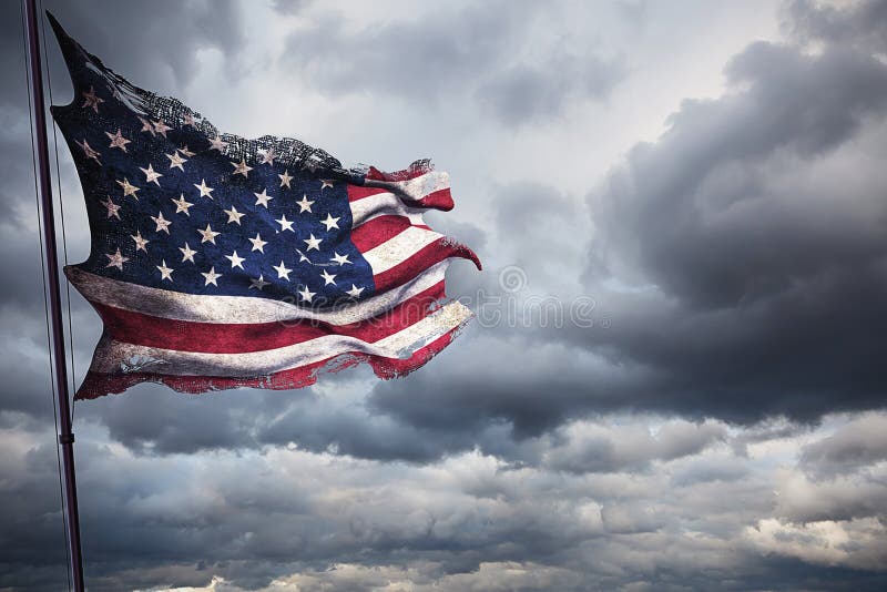 Plan rapproché grunge déchiré de larme vieux de drapeau américain des Etats-Unis, bannière étoilée, Etats-Unis d'Amérique sur le image libre de droits Plan rapproché grunge déchiré de larme vieux de drapeau américain des Etats-Unis, bannière étoilée, Etats-Unis d'Amérique sur le image libre de droits