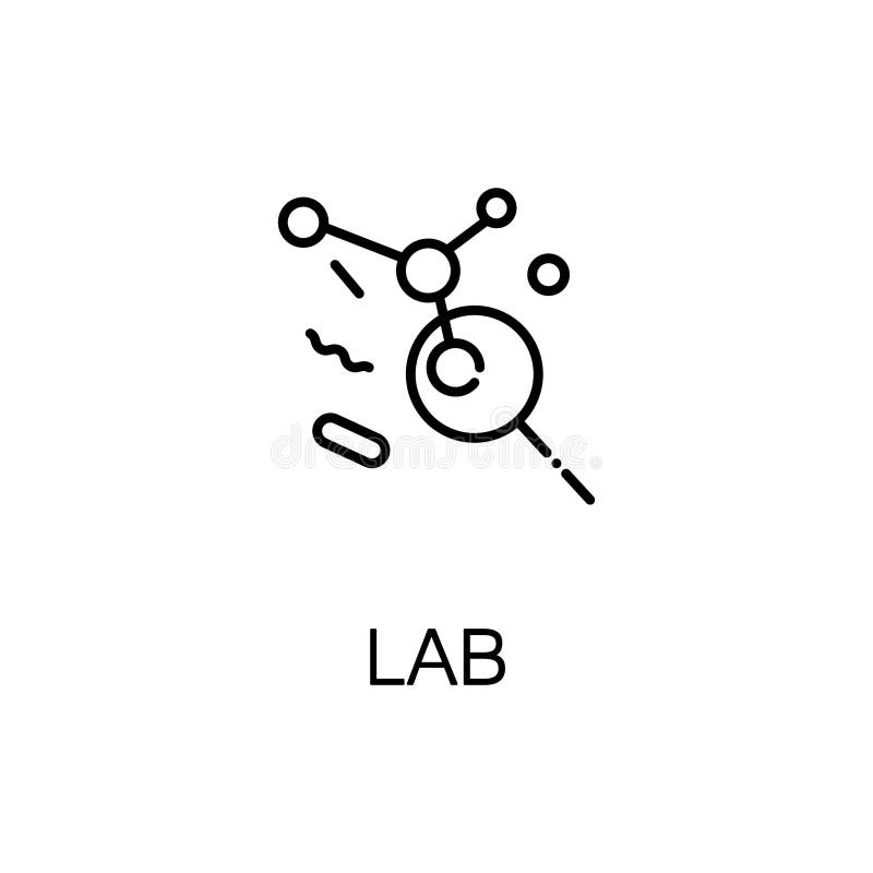 Plan symbol eller logo för labb för rengöringsdukdesign stock illustrationer Plan symbol eller logo för labb för rengöringsdukdesign stock illustrationer