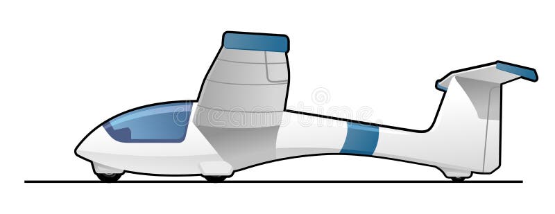 Download Planador ilustração do vetor. Ilustração de vôo, monoplane - 26511259