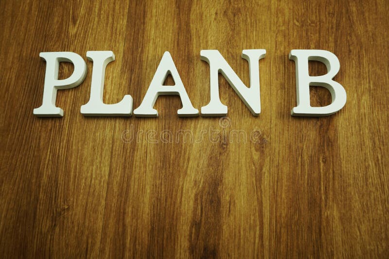Planb woord van houten kubussen met brievenalfabet dat wordt gemaakt stock afbeelding Planb woord van houten kubussen met brievenalfabet dat wordt gemaakt stock afbeelding