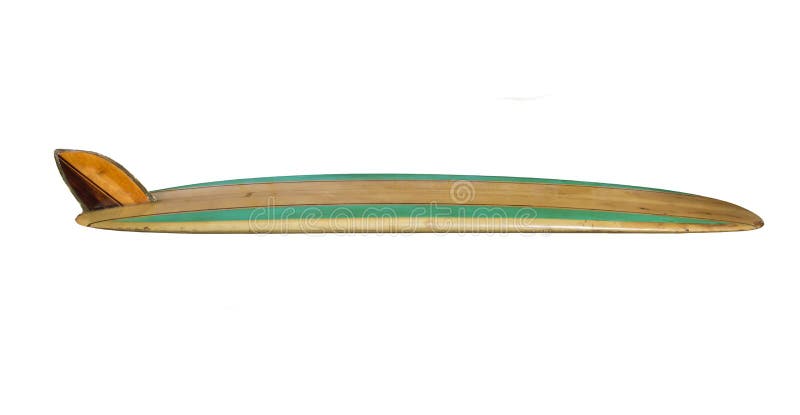 Planche de surf de vintage d'isolement sur le blanc photographie stock Planche de surf de vintage d'isolement sur le blanc photographie stock