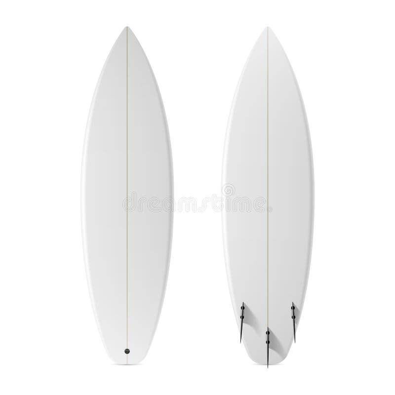 Blank surfboard vector illustration on white. Blank surfboard vector illustration on white