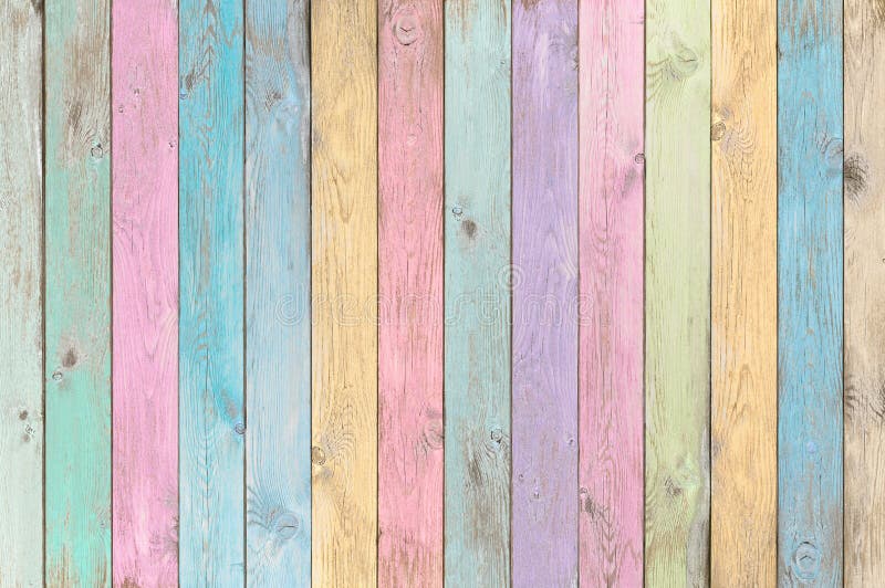Planches en bois en pastel colorées texture ou fond images libres de droits Planches en bois en pastel colorées texture ou fond images libres de droits