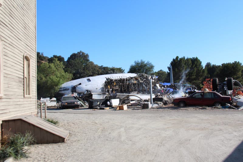 plane crash universal studio tour