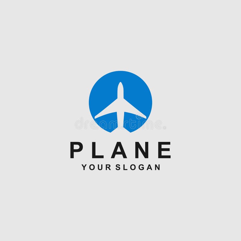 Plane logo template stock illustration. Illustration of office - 166735489