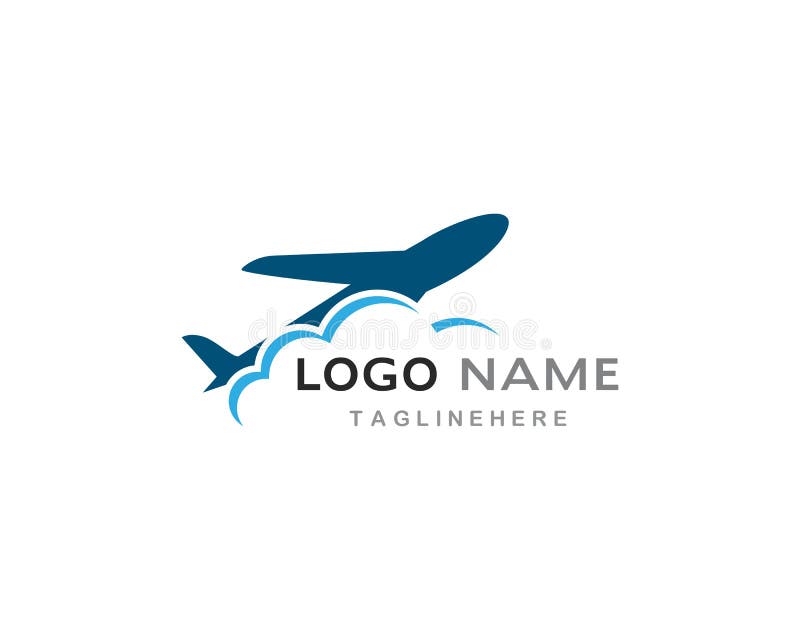 Plane logo vector stock vector. Illustration of plane - 131203068