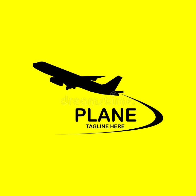 Plane Logo Vector Template Design Illustration Stock Vector ...