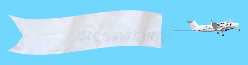 Airplane Advertising Banner Stock Image - Image of ...