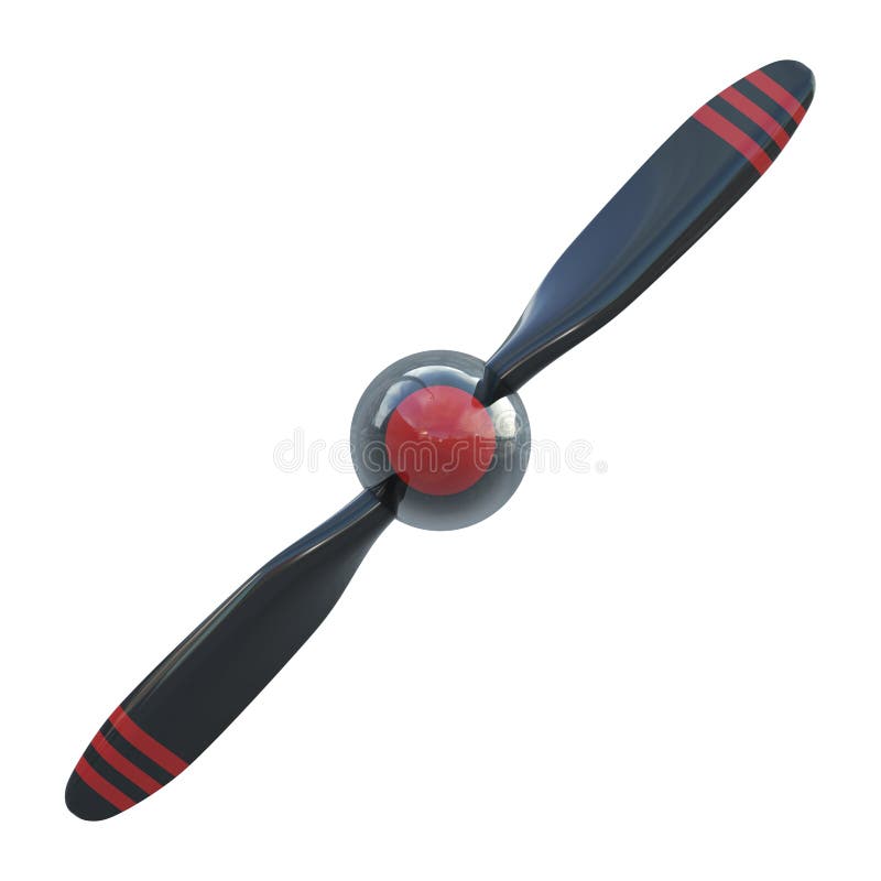Plane propeller with 2 blades