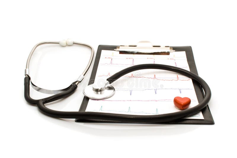 Plane-table with the sheet of cardiogram