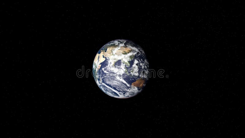 Planeet Aarde gezien vanuit de ruimte stock illustratie