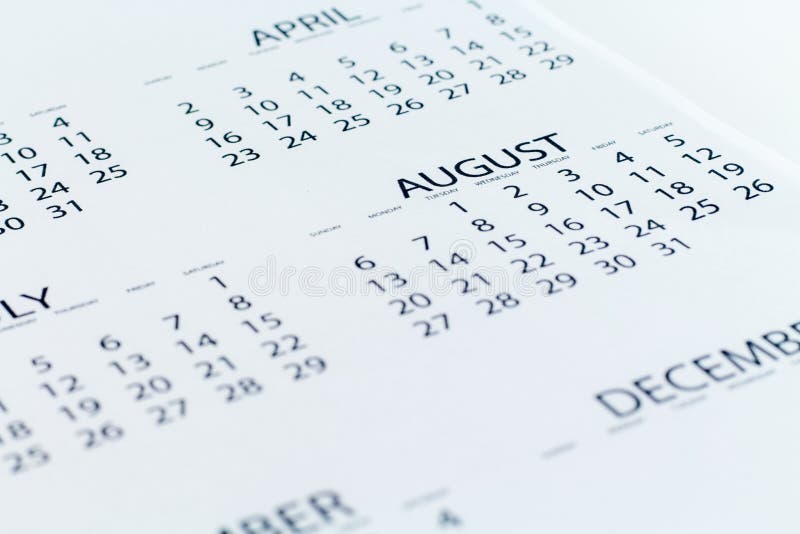 Planejador da data de calendário foto de stock royalty free Planejador da data de calendário foto de stock royalty free
