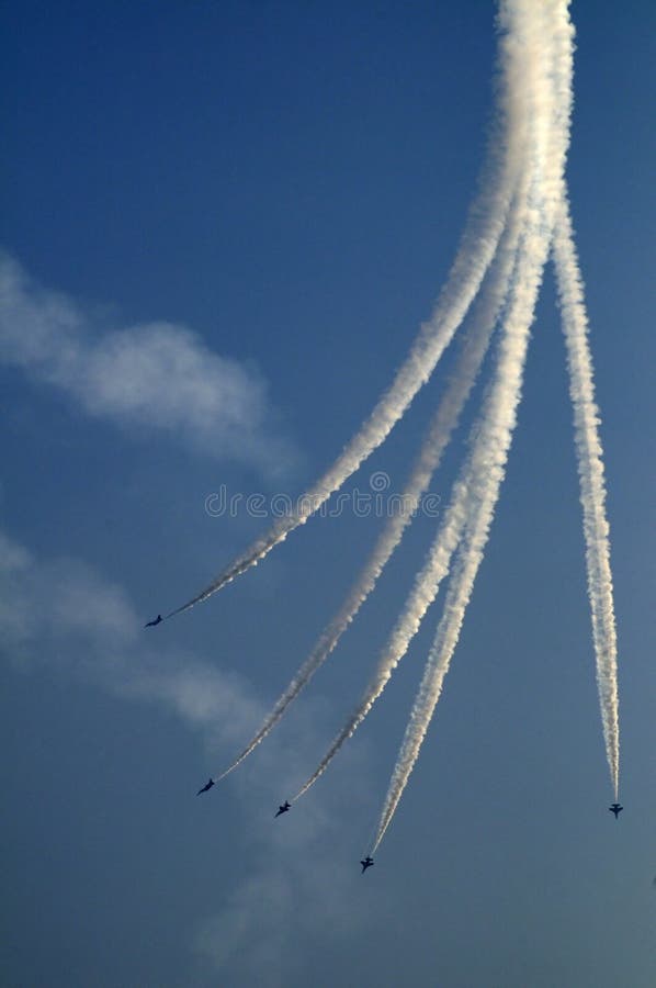 Planes at an aviatic show