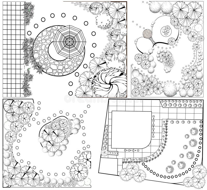 Planes del paisaje del od de las colecciones ilustración del vector Planes del paisaje del od de las colecciones ilustración del vector