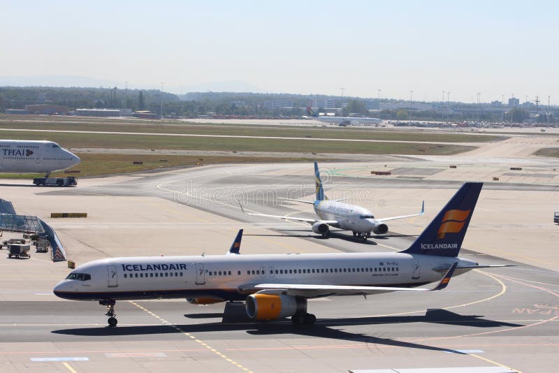 Planes at Frankfurt Airport