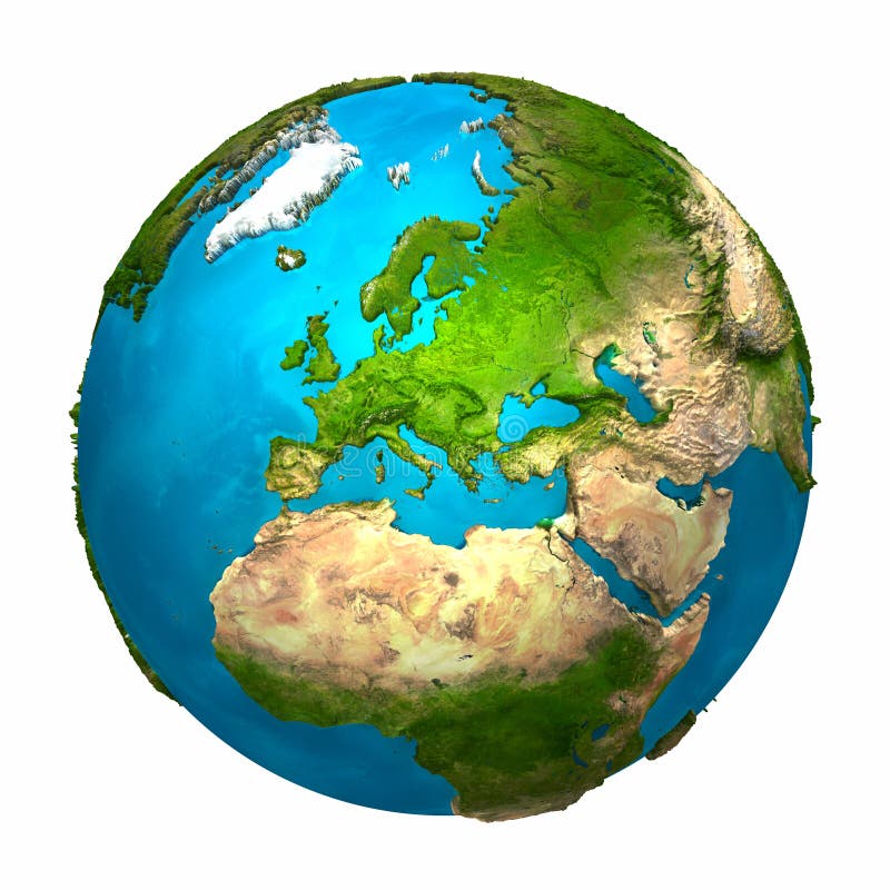 Earth Europe stock illustration. Image of colorful 17658209