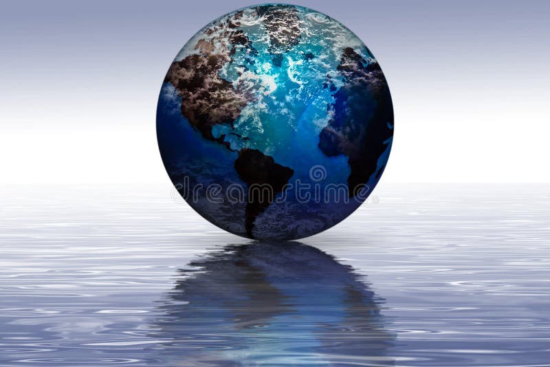 Planet Earth reflection