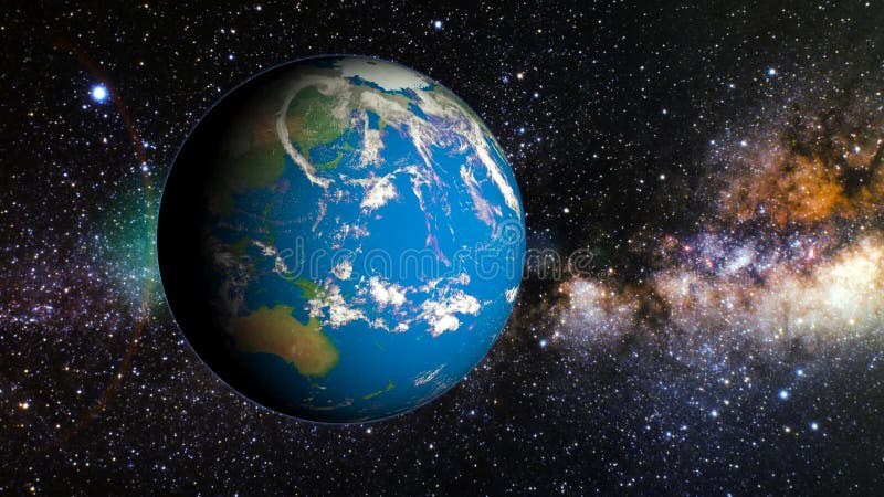 Planet earth in space stock footage