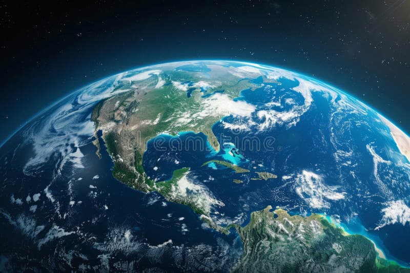 Planet Earth, View from Outer Space Stock Photo - Image of earth