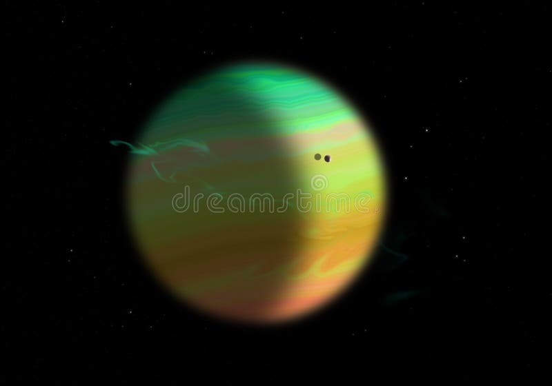 Planet för gasjätte stock illustrationer Planet för gasjätte stock illustrationer