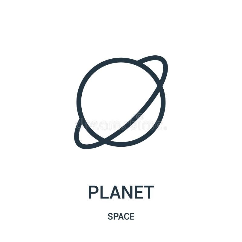 planet icon vector from space collection. Thin line planet outline icon vector illustration royalty free illustration planet icon vector from space collection. Thin line planet outline icon vector illustration royalty free illustration
