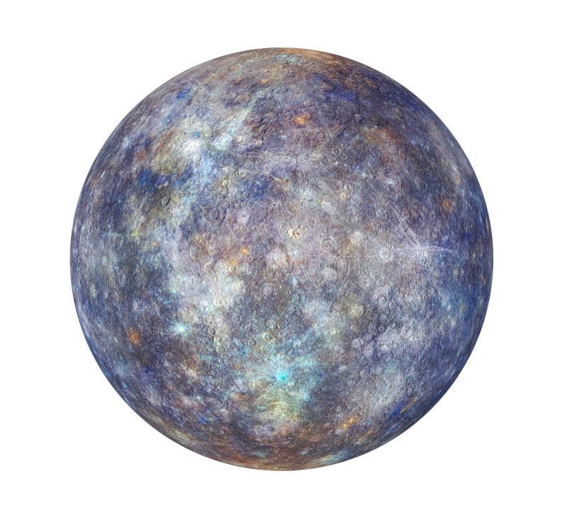 Planet Mercury Isolated stock abbildung Planet Mercury Isolated stock abbildung