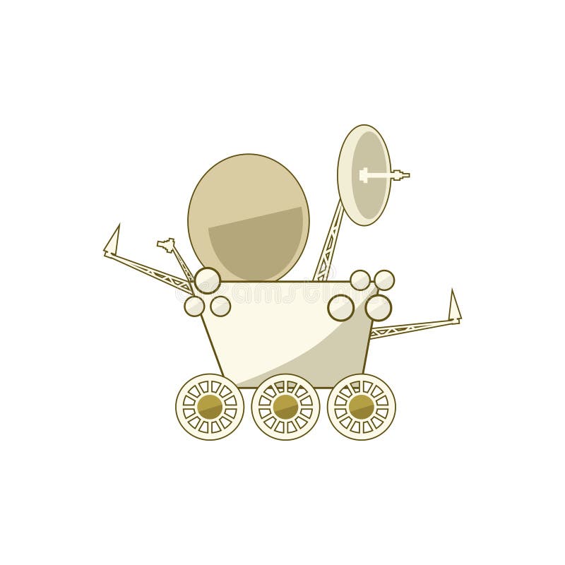 Planet Rover on White vector illustration