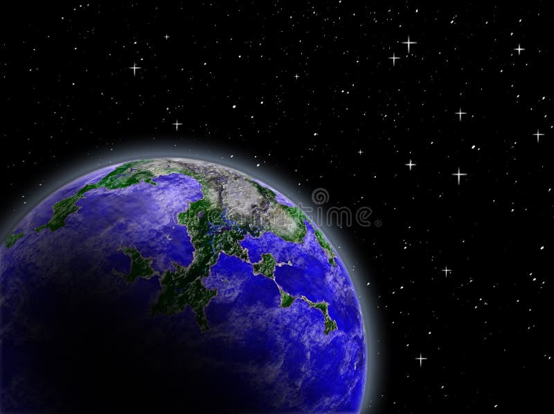 Planet in space vector illustration