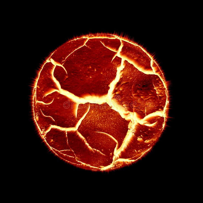 Ilustration of Planet in flamering heat about to explode. Plasma blast stock images, royalty-free photos and pictures