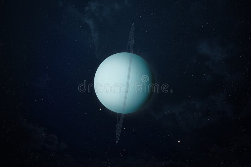 Planet Uranus in Blue Light. Solar System. Science Fiction Art. Elements of  the Image Were Furnished by NASA Stock Image - Image of light, glare:  134628697