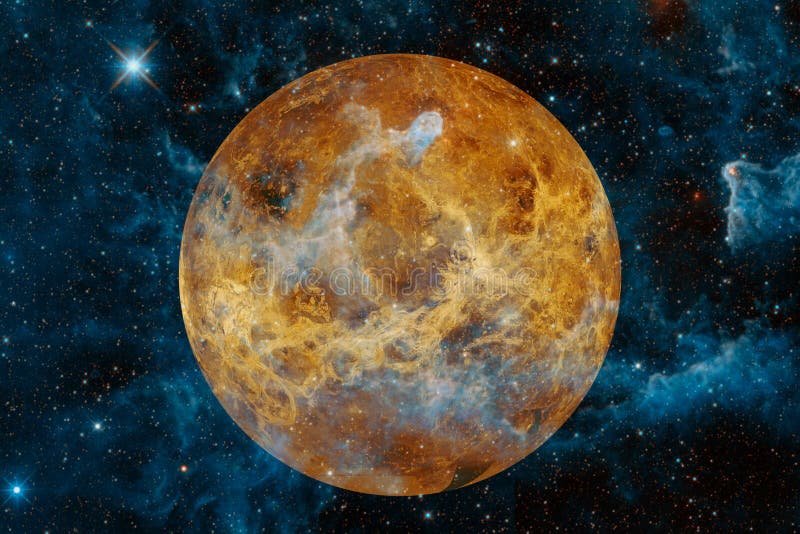 Planet Venus. Solar System. Elements of this Image Furnished by NASA