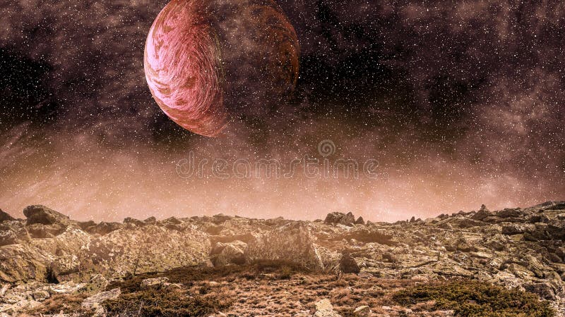 Planeta Mercúrio. Média mista fotos de stock