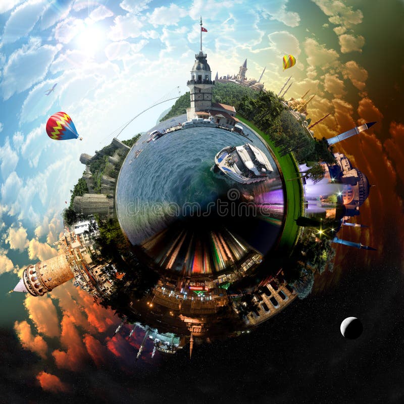 Planeta Istanbuł ilustracja wektor Planeta Istanbuł ilustracja wektor
