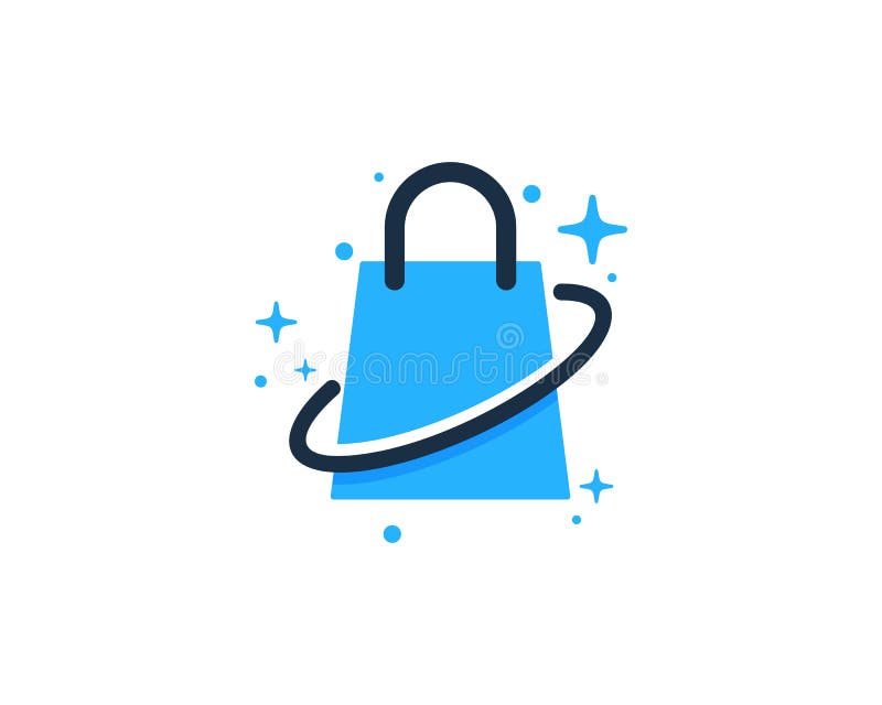 Planeta Logo Icon Design De La Tienda Ilustración del Vector