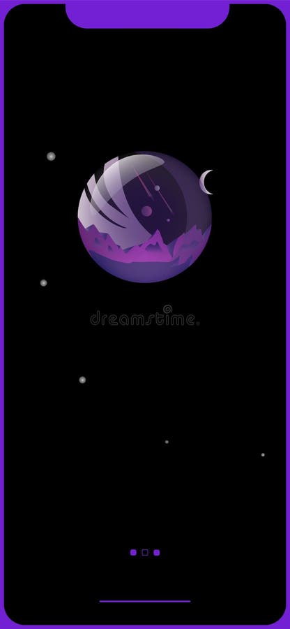 Planeta roxo ilustração royalty free Planeta roxo ilustração royalty free