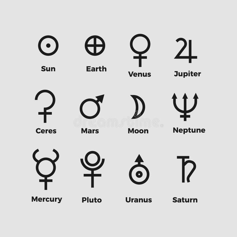 Planeta symbole wektorowi ilustracji Planeta symbole wektorowi ilustracji