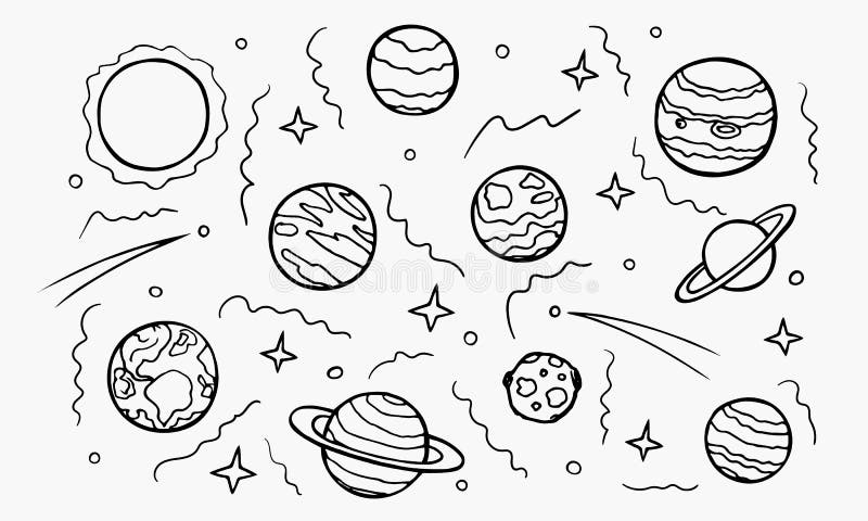 Planetas De Galaxia Dibujados a Mano Conjunto De Doodles Universo De Arte De La Línea Espacial Cósmica Sistema Solar Y Cuerpos Ce Stock de ilustración - Ilustración de astronauta, planeta: 196488851 Planetas De Galaxia Dibujados a Mano Conjunto De Doodles Universo De Arte De La Línea Espacial Cósmica Sistema Solar Y Cuerpos Ce Stock de ilustración - Ilustración de astronauta, planeta: 196488851