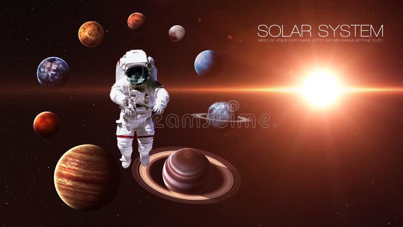 Planetas isolados qualidade do sistema solar da altura ilustração do vetor Planetas isolados qualidade do sistema solar da altura ilustração do vetor