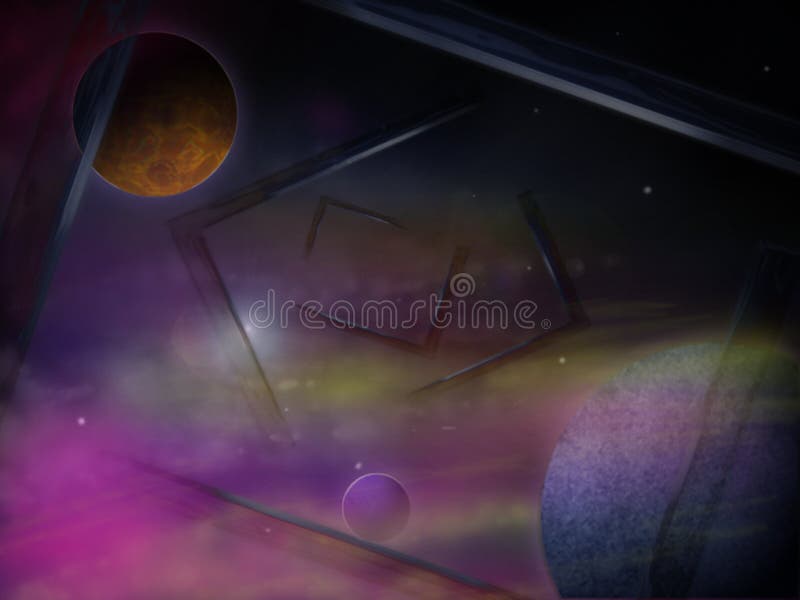 Planets, abstract background in multi. Planets, abstract background in multi