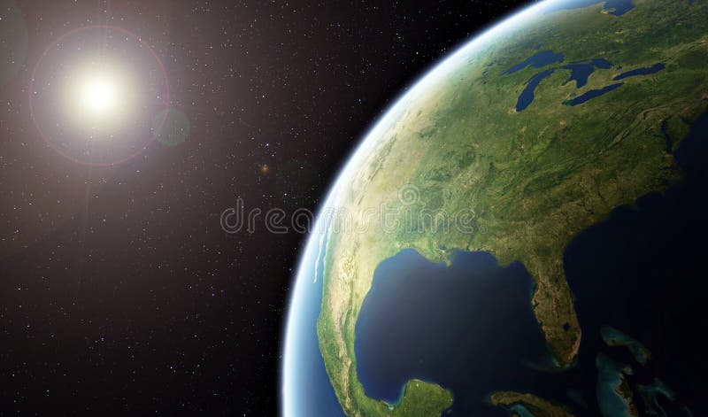 Planeten-Erde - Staaten von Amerika vom Platz