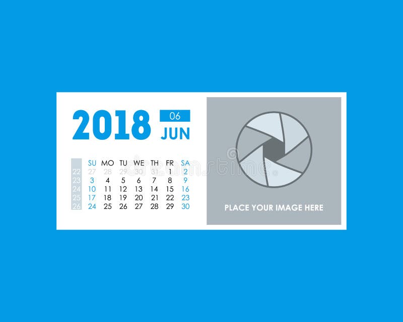 Planificador de eventos el 2018 del calendario de la historieta de junio Vector libre illustration Planificador de eventos el 2018 del calendario de la historieta de junio Vector libre illustration