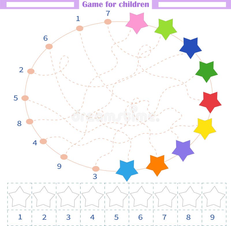 Jogo De Lógica Para Crianças. Encontre As Células Royalty Free SVG