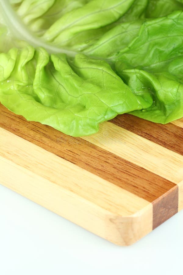 Plank and lettuce