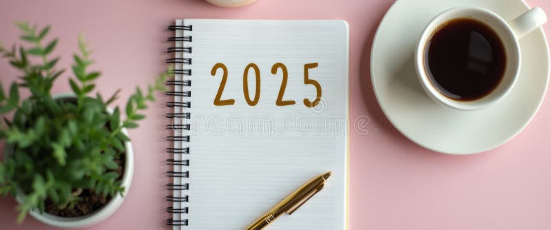 Planning for a bright future in 2025 royalty free stock photo