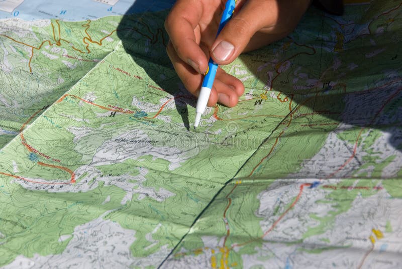 Planning path royalty free stock photo