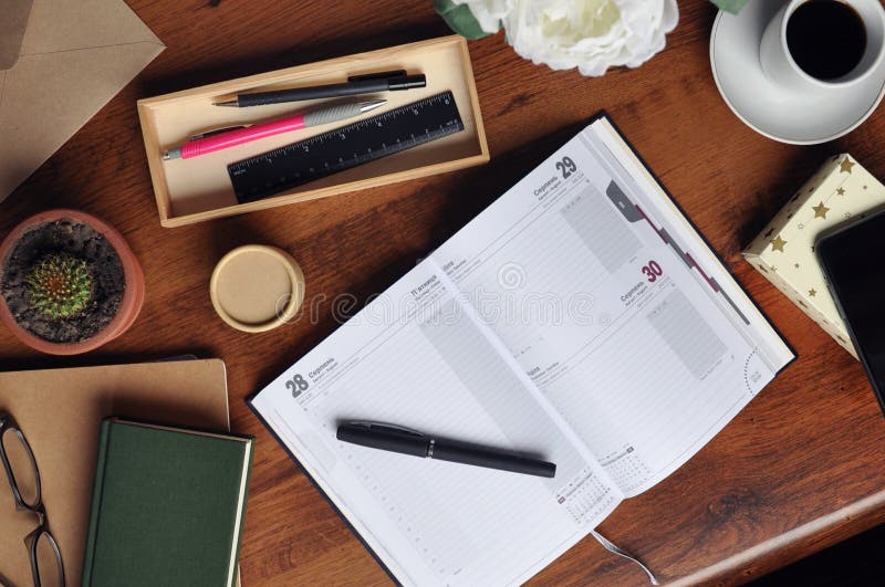 Planning / Timemanagement / Diary 5 Stock Photo Image of planning